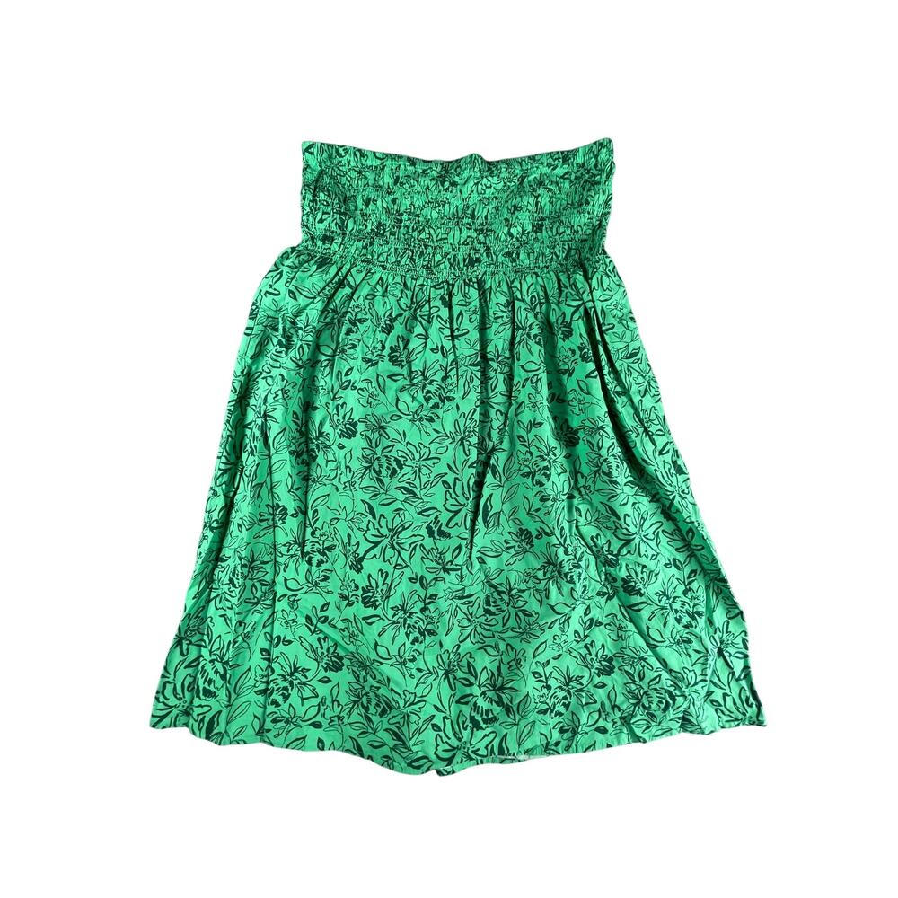 Isabel Maternity Dress Womens Large Green Floral Knee Length Sleeveless NWT